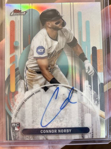 2025 Topps Finest Connor Norby Silver Refractor On Card Auto RC 🔥 1:84 Packs