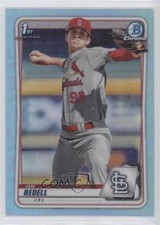 2020 Bowman Draft Chrome Sky Blue Refractor Ian Bedell #BD-100 0vf9