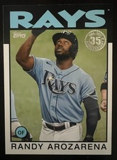 2021 Topps Update Randy Arozarena 86B-31 Rays 35th Anniversary 1986 Retro
