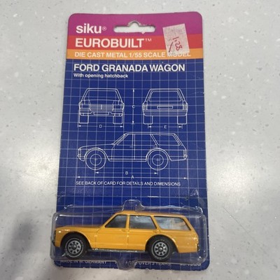 Vintage Siku Ford Granada Turnier Model Car #1028 New On Card