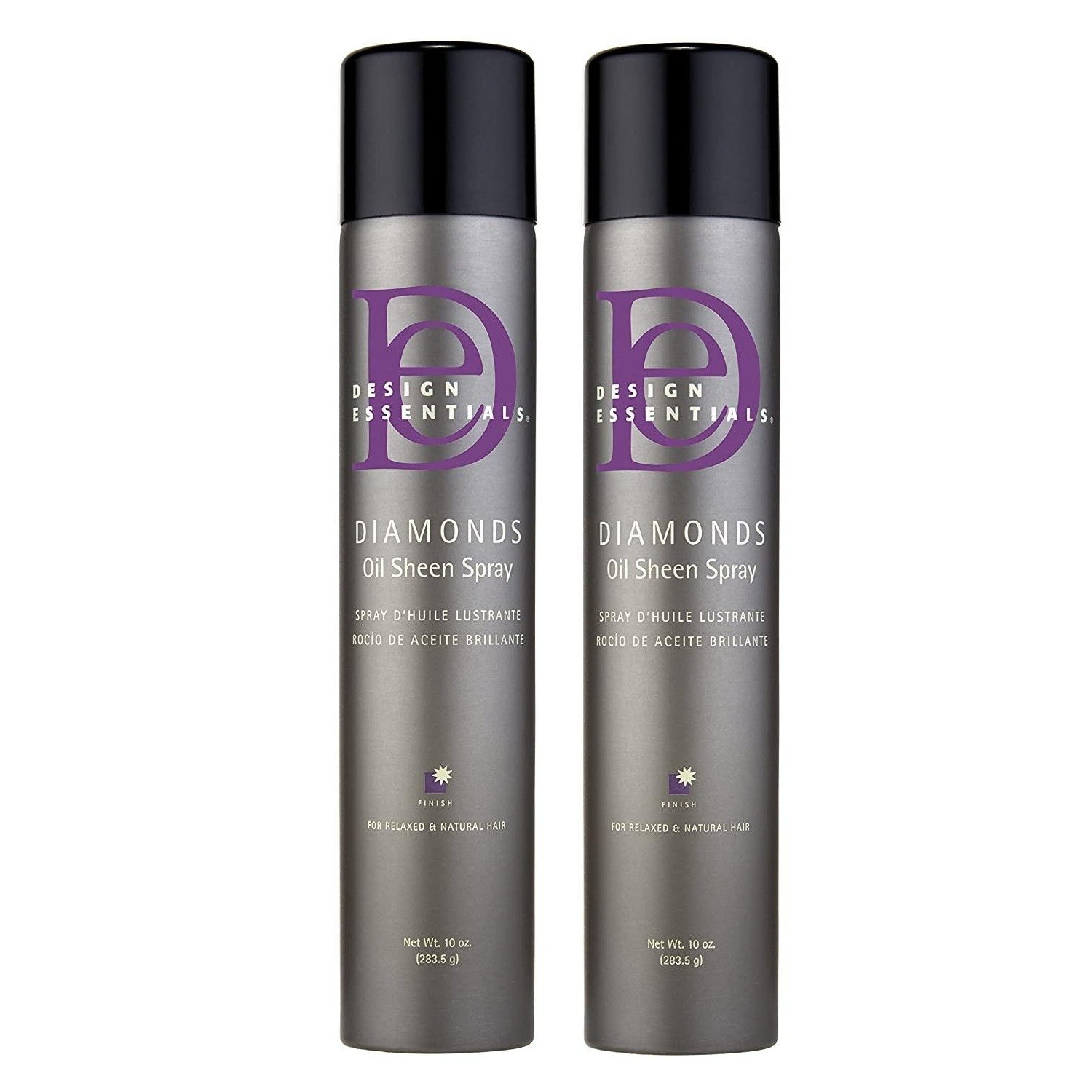 Design Essentials Diamonds Oil Sheen Spray Relaxed & Natural Hair 10oz (2pack)