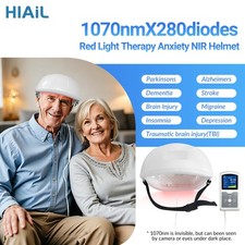 28W 1070nm NIR Brain Light Therapy Helmet for Parkinson Stroke Alzheimer Support