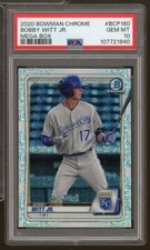 Bobby Witt Jr. Rookie Card 2020 Bowman Chrome Mega Box #BCP160 PSA 10