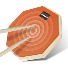 8" Double-Sided Snare Drum Practice Pad, Silent Drum Training Pad