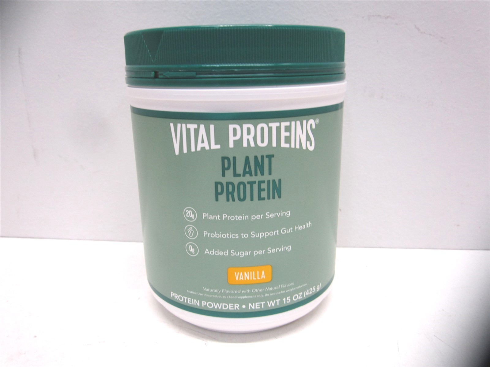 Vital Proteins 15oz Vanilla Plant Based Protein with Chickpea 11/2025 - Lot of 4