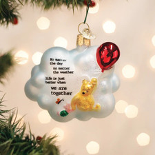 Old World Christmas Winnie And Piglet Together Glass Ornament with OWC Box 