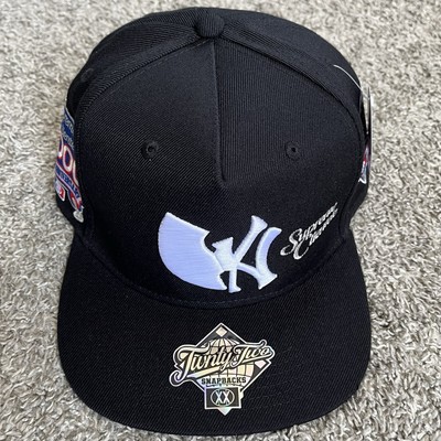 【新品】WU-TANG CLAN BLACKLOGO SNAPBACK CAP 🔴Wu-Tang Hat New York Yankees Supreme Clientele Black White Twnty
