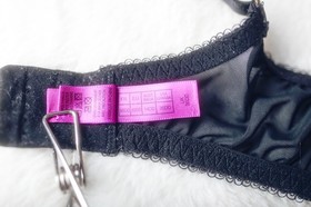 Agent Provocateur L'Agent 36DD Clementina Unlined Sheer Mesh Bra Embroidered