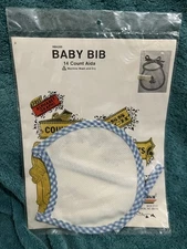 Baby Bib 14 Count Aide Sealed For Cross Stitch