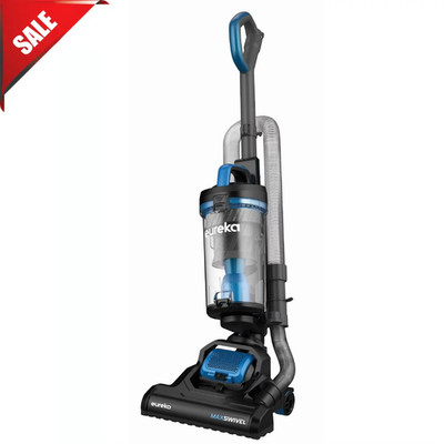 Eureka Max Swivel Deluxe Upright Vacuum Swivel Steering Extend Reach Black Blue