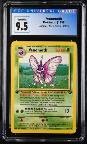 Venomoth #29/64 1999 Jungle - 1st Ed. CGC 10 250001
