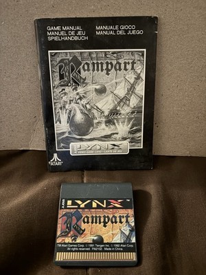 Rampart (Lynx, 1991) Manual And Game No Box