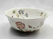 Lenox Butterfly Meadow Louise Le Luyer All Purpose Bowl Flowers Floral 7"