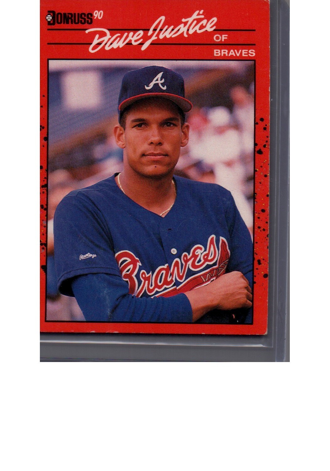 1990 Donruss #704c Dave Justice