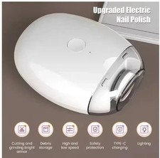 Electric Nail Grinder Automatic LED Light Trimmer Toe Cutter Usb Rechargeable