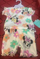 NWT Disney Minnie Girls Matching Set Size 3M