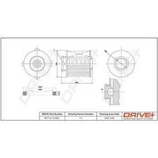 ORIGINAL® Dr!ve+ Kraftstofffilter für Opel MERIVA B Großraumlimousine ASTRA J
