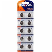 10 PKCELL LR44 A76 L1154 AG13 357 1.5 V Alkaline Button Cell Battery