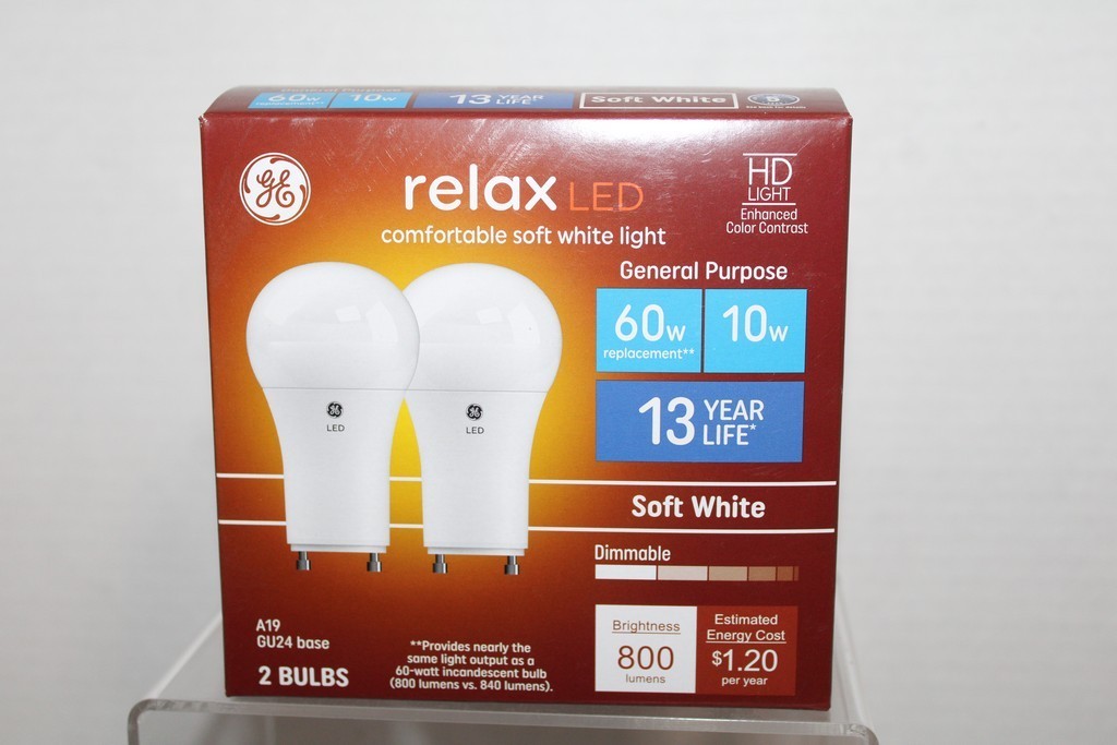 A19 Gu24 Base Soft White Dimmable 2-pack