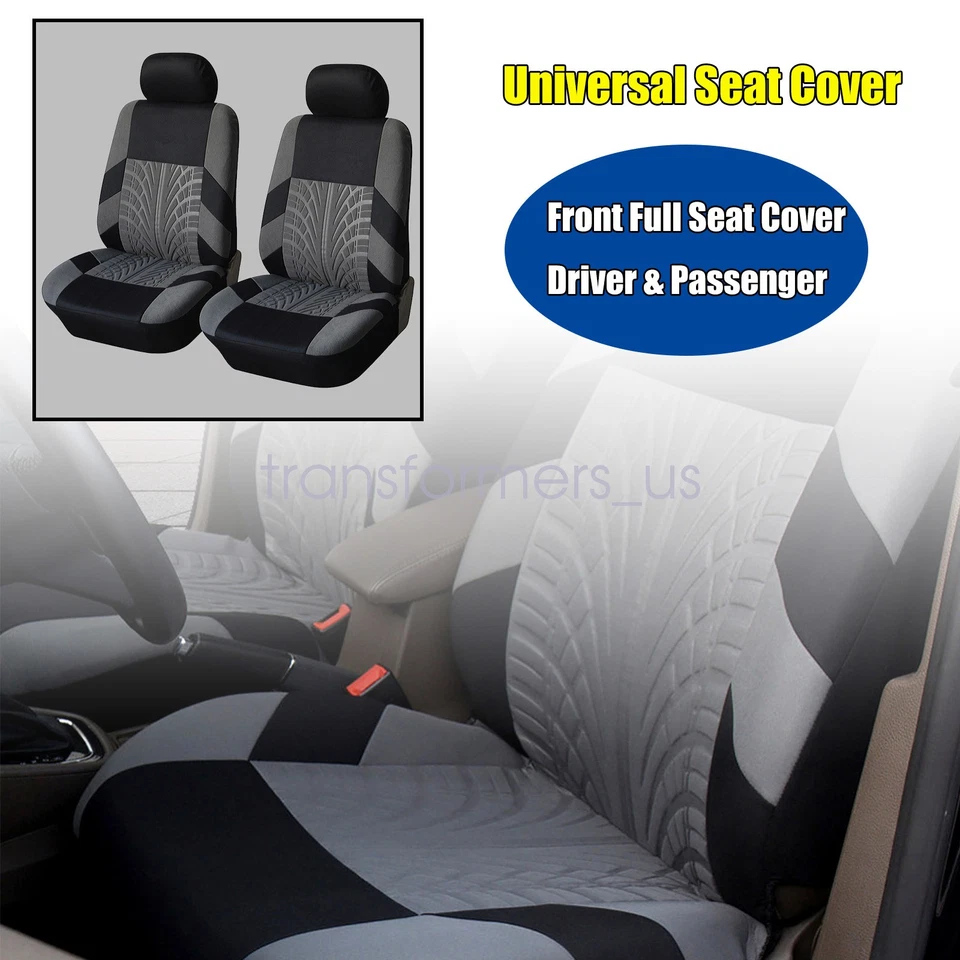 Funda de asiento universal para conductor y pasajero para cojín protector de tela de coche Jeep Foto 4 de 4