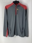 NHL Mens Gray Chicago Blackhawks Long Sleeve 1/4 Zip Mock Neck Jacket Size Large — photo 1