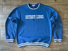 Mitchell & Ness Men's Detroit Lions Crewneck Sweatshirt, Size Large 