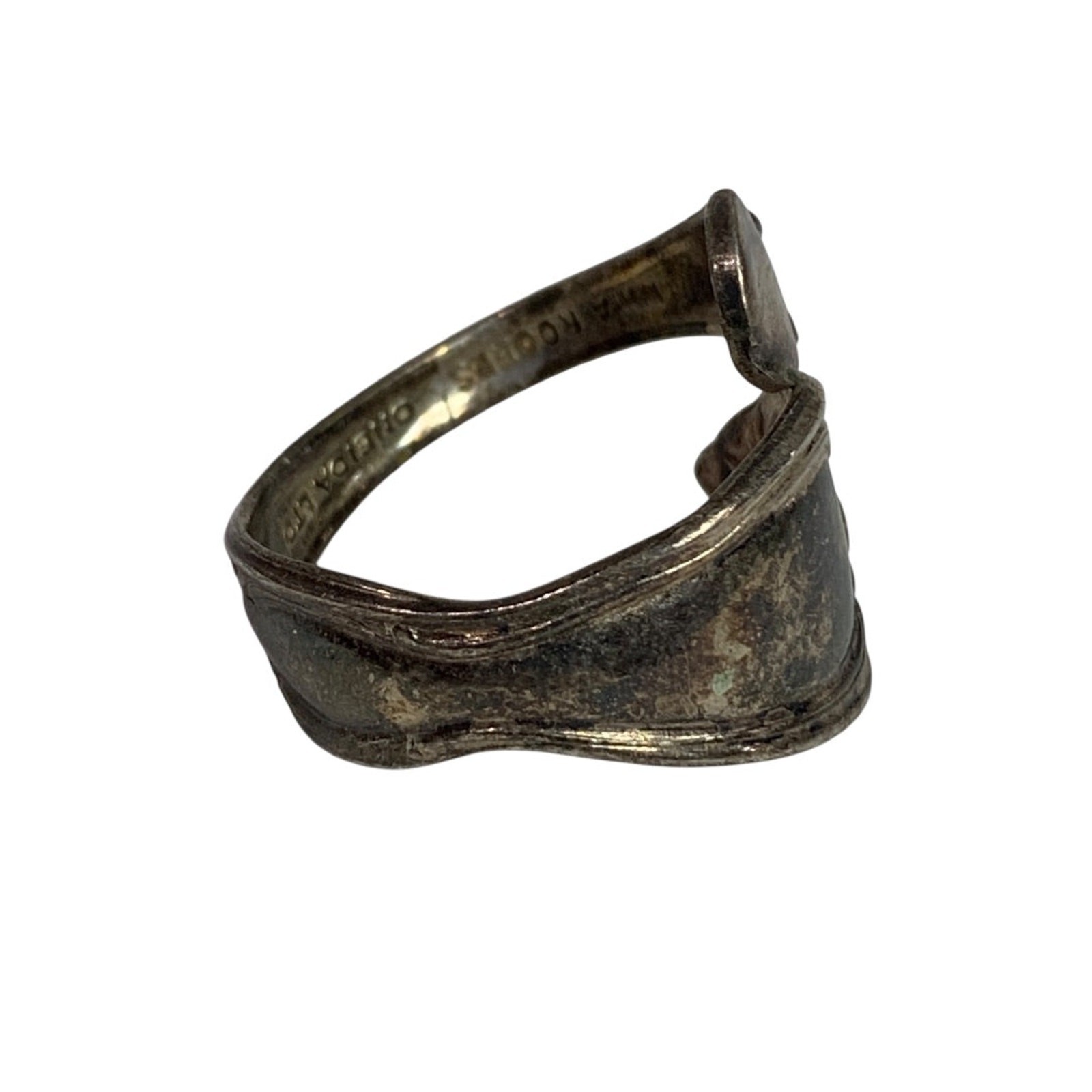 Adjustable Oneida Vintage Spoon Ring Silverplate … - image 2