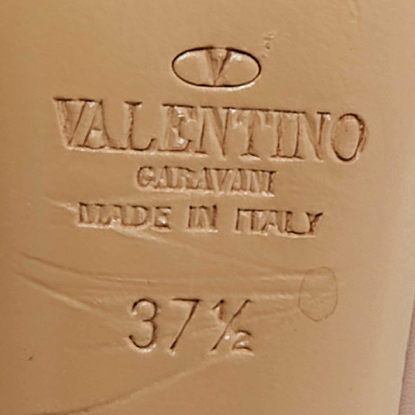 Valentino Dusty Pink Leather Rockstud Caged Pumps Size 37.5 thumbnail 8