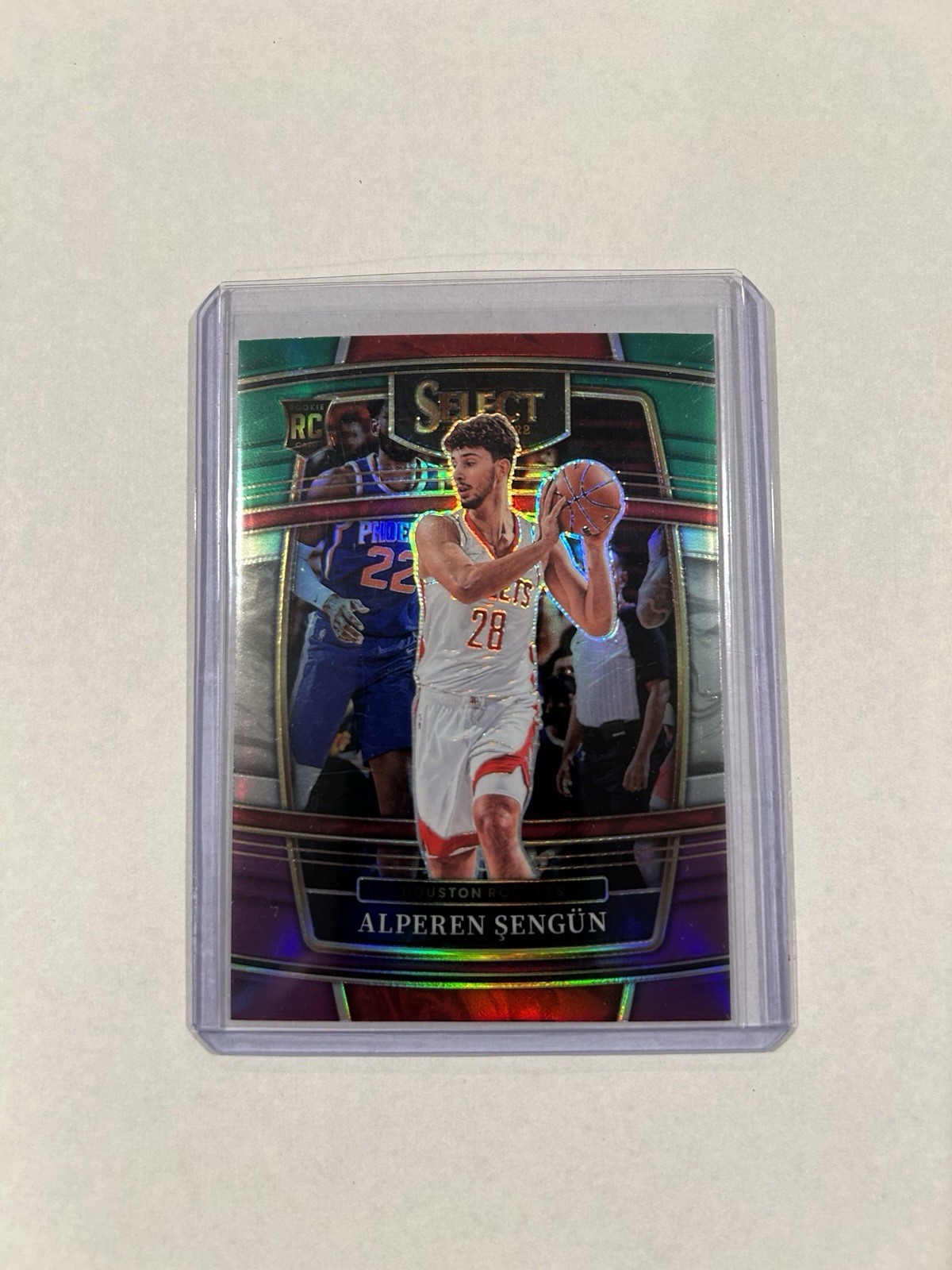 2021-22 Panini Select Concourse Alperen Sengun #19 Green White Purple Prizm (RC)