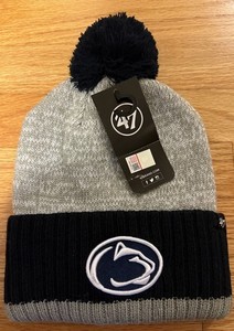 \'47 Women\'s Penn State Nittany Lions Navy Emma Cuffed Knit Pom Beanie NWOT 47 Women main image 4