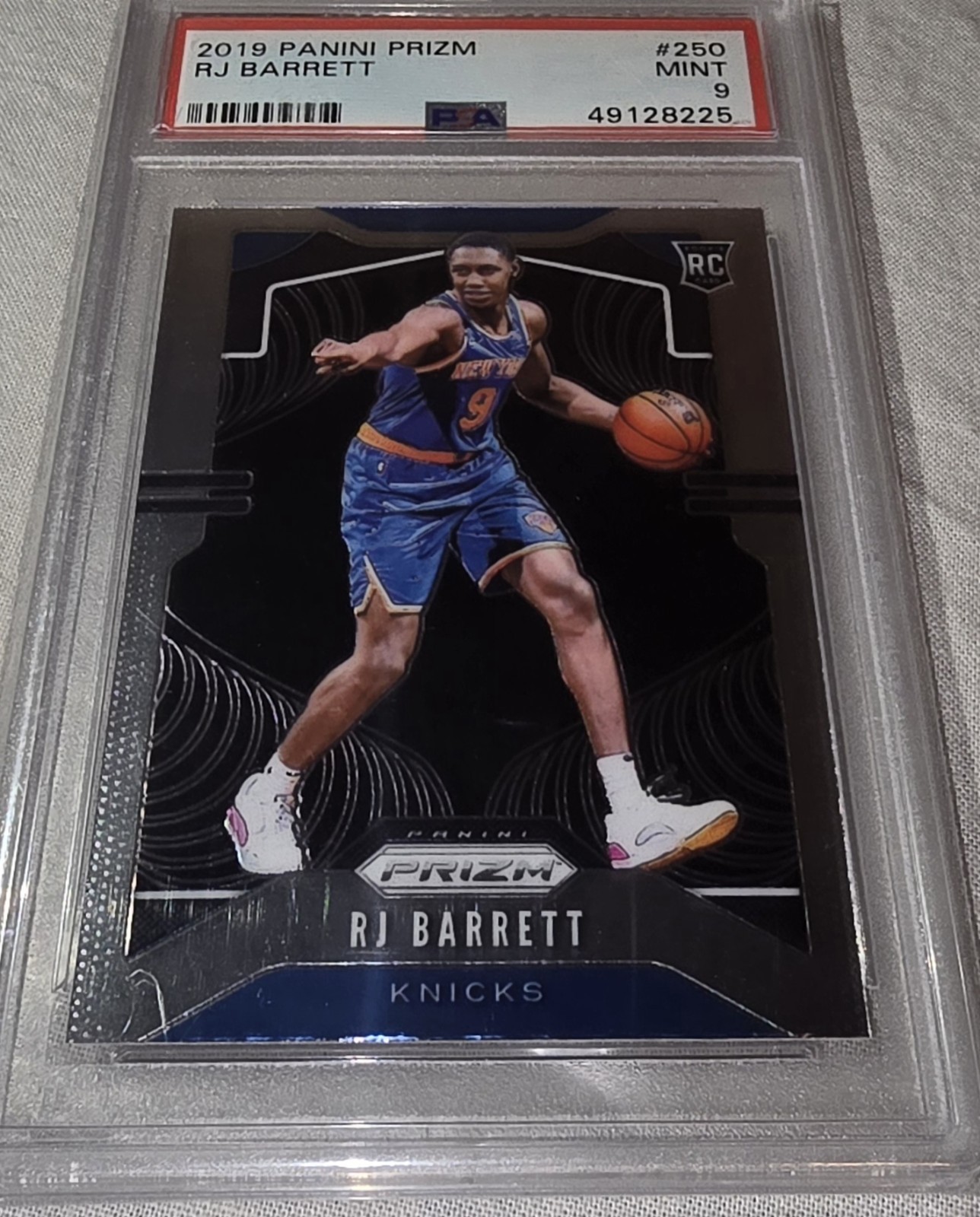 2019-20 Panini Prizm - Rookie RJ Barrett #250 Pointing (RC) PSA 9 MINT!
