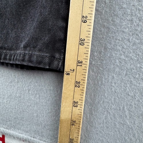 Levis Jeans MEns 33x32 (Fits 32x31) Black Denim 517 Bootcut - Picture 11 of 17