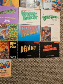 Lot 50 Nintendo NES Instruction Manual Booklet Dig Dug Command Bugs Bunny Batman