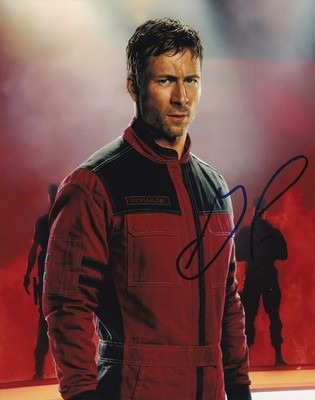 GLEN POWELL signed Autogramm 20x25cm RUNNING MAN in Person autograph COA