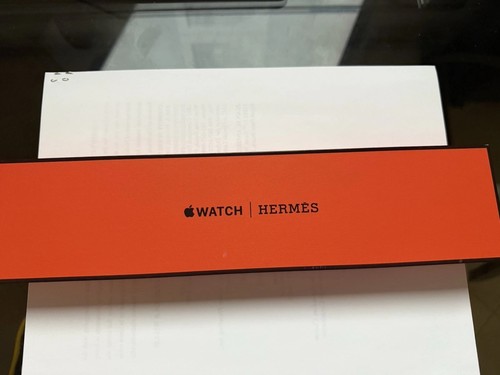 Hermes Apple Watch Single Tour Leather Band Navy, 44mm