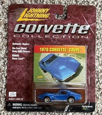 Johnny Lightning Chevy 1970 Corvette Collection Coupe Blue 164 Sports Car