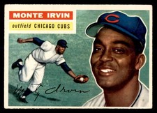 1956 TOPPS #194 MONTE IRVIN CUBS EX SET BREAK 553055 (KYCARDS)