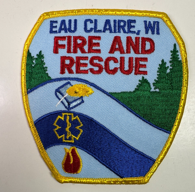 #ad Eau Claire Fire Rescue Wisconsin WI Patch U4 $6.99