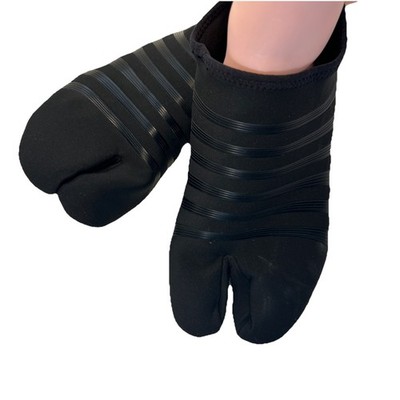 ZEM Split Toe Sports O2 Performance Water Socks Stretch Lycra Shoes Mens 9.5