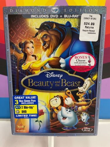 Beauty and the Beast (1991 animated) (Disney Blu-ray + DVD, diamond edition) NEW