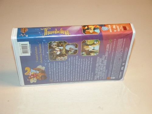 THUMBELINA VIDEO RENTAL COPY 1994 VHS 24000 WB HOME VIDEO - Picture 3 of 4