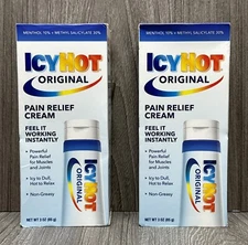 2 Icy Hot Original Therapy Pain Relieving Cream for Muscle & Joint Pain 09/2026