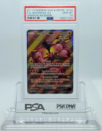 Buzzwole-GX graded PSA 10 for sale on eBay
