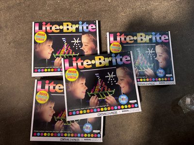 214 Pegs Magic Screen Retro Style Lite Brite Kids Toy Fun Light Bright Game X4