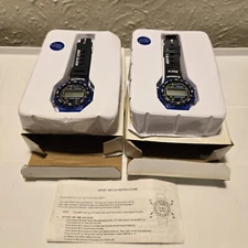 Lifelong Sports Watch Chrono Alarm Adjustable Strap Blue