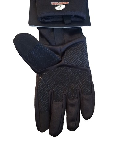 Mossy Oak Men's Midweight Gloves Black Size Medium touchscreen compatible new - Picture 4 of 4