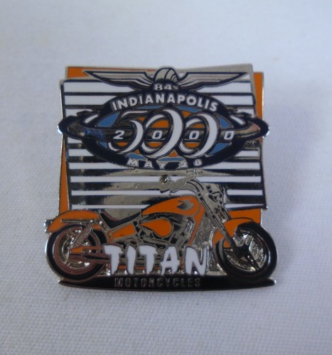 2000 Indianapolis 500 Event Titan Bike Motorcycles Collector Lapel Pin Montoya