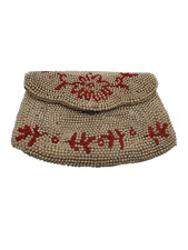 Vintage 1960's Mid Century Beaded Clutch or Belt Purse