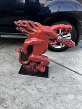 Fireball Whiskey Dragon Promo Bar Display Blow Mold Rare Mancave Bar Statue 