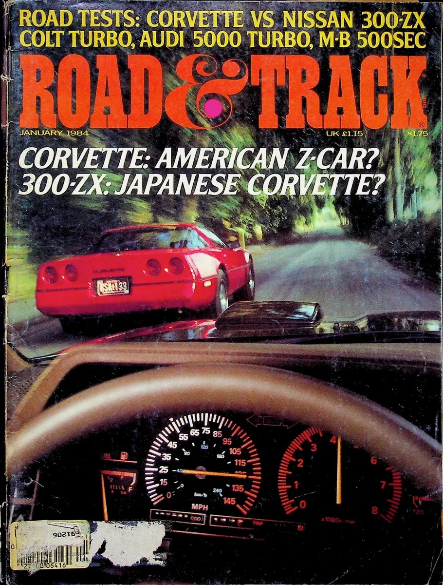 JAPANESE CORVETTE ROAD TRACK MAGAZINE JANUARY 1984 VOLUME 35